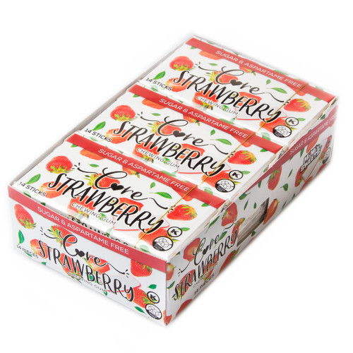 Sugar Free Core Strawberry Chewing Gum