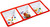 Jelly Belly Red 3-Section Melamine Tray Jelly Belly Red 3-Section Melamine Tray