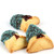 Aqua Blue Crystal Chocolate Dipped Hamantashen - 8CT Box Aqua Blue Crystal Chocolate Dipped Hamantashen - 8CT Box