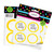Yellow Favor Sticker Labels 20 CT Yellow Favor Sticker Labels 20 CT