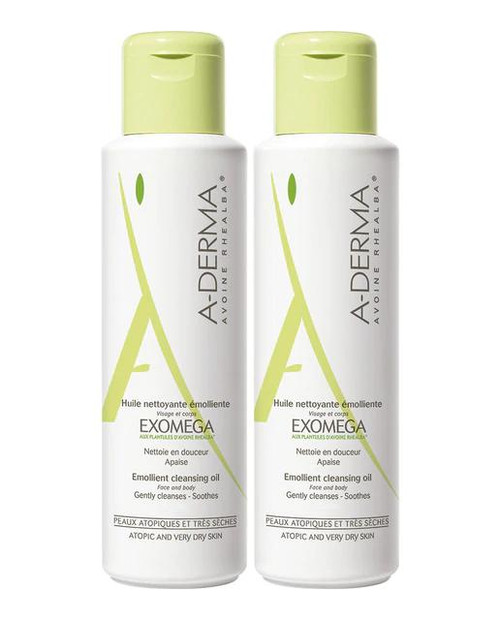 Pack duplo aceite de ducha exomega aderma
