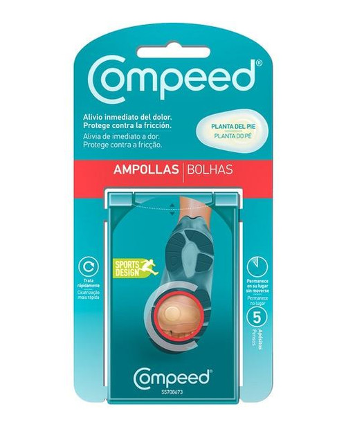 Ampollas en la planta del pie compeed