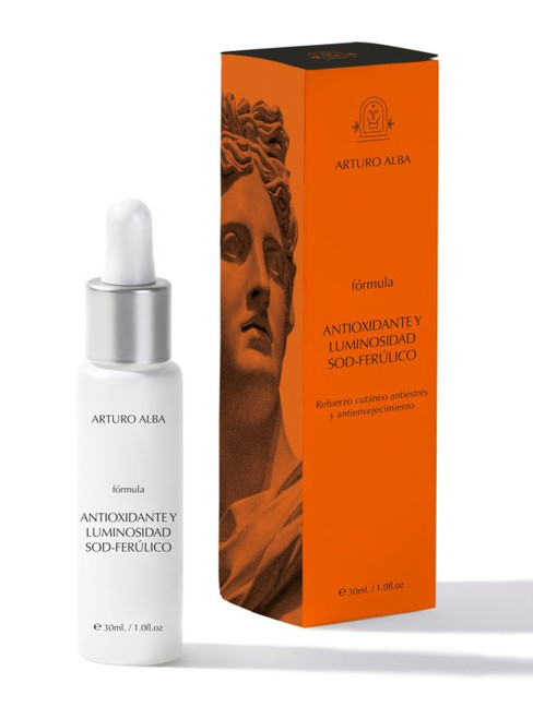 ARTURO ALBA antioxidante y luminosidad sod-ferulico refuerzo cutáneo antiestrés y antienvejecimiento 