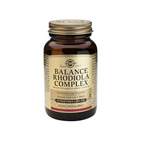 Solgar balance rhodiola complex 60 cápsulas