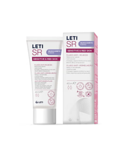 Leti SR sensitive y red skin fluido anti-rojeces 40 ml