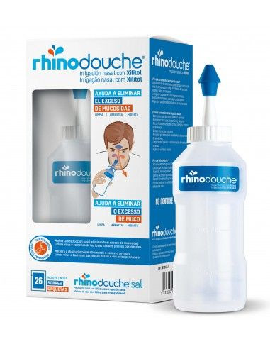 Rhinodouche pack irrigador nasal 500 ml + 26 sobres