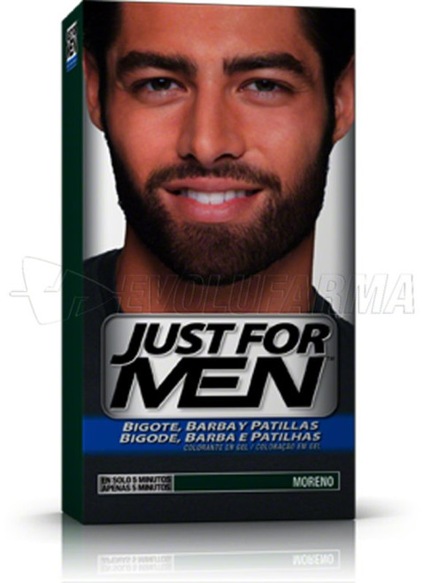 Just for men colorante en gel bigote, barba y patillas moreno. 30 CC