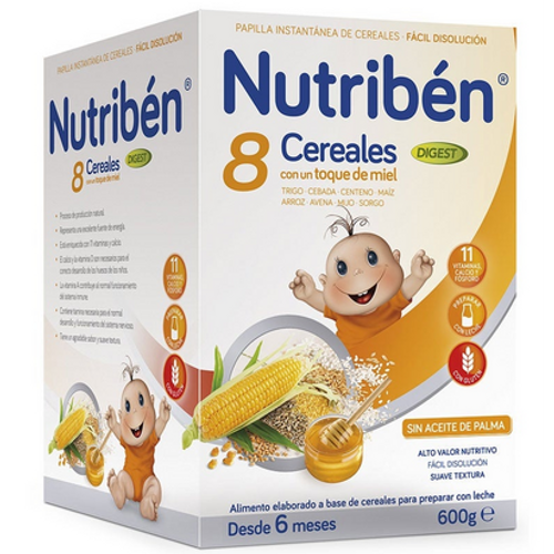 Papilla nutribén 8 cereales digest 600 g