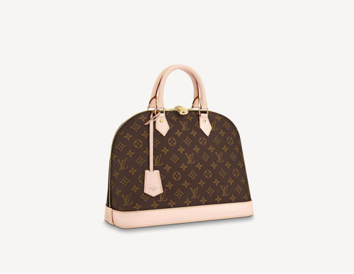 Iconic and capacious: the Alma MM handbag in Monogram canvas is an elegant companion for women with busy lifestyles. Its structured silhouette recalls the Art Deco original, created in 1934. Trimmed with the House’s emblematic natural cowhide leather, the bag is finished with gleaming golden hardware. The double zip closure and engraved LV padlock keep belongings secure.