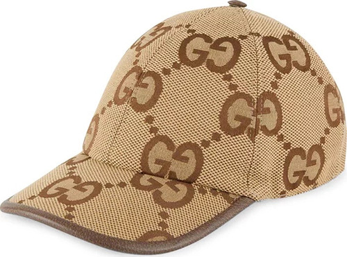 Gucci Jumbo GG Canvas Baseball Hat 'Camel/Ebony'