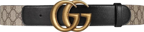 GG Belt With Double G Buckle 'Black'