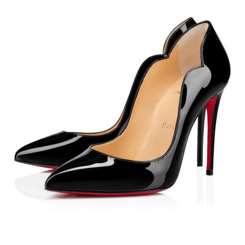 Hot Chick 100 mm Pumps - Patent calf leather - Black