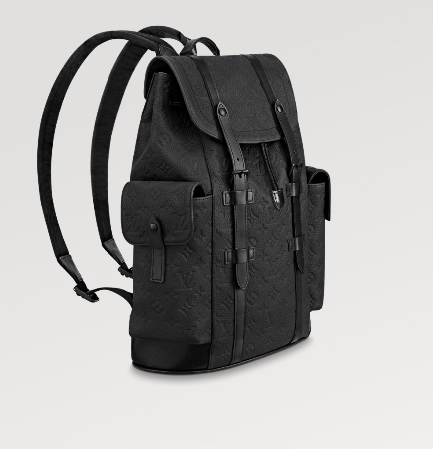 Louis Vuitton Christopher Backpack in Coated Canvas with Black