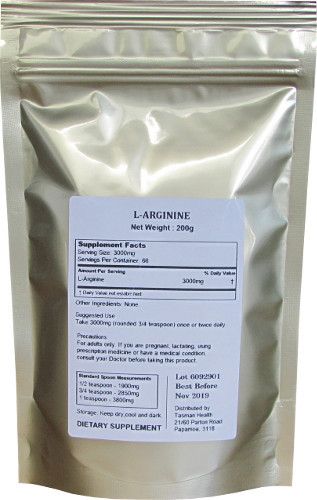 LArginine HCL Powder Tasman Health