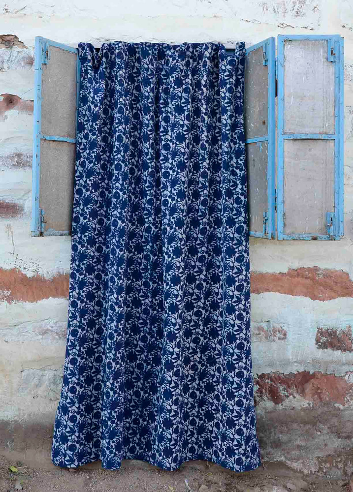 bohemian indigo curtains
