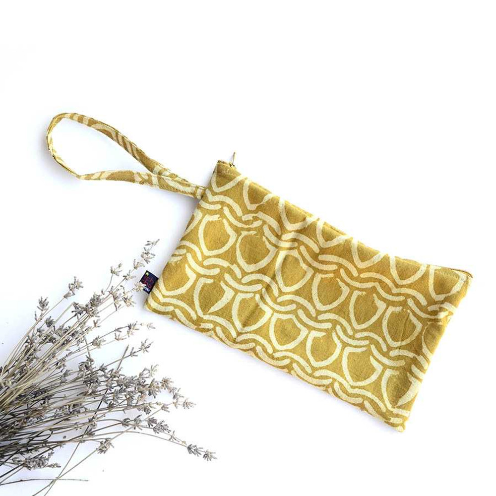 Plant Dye Gold Purse