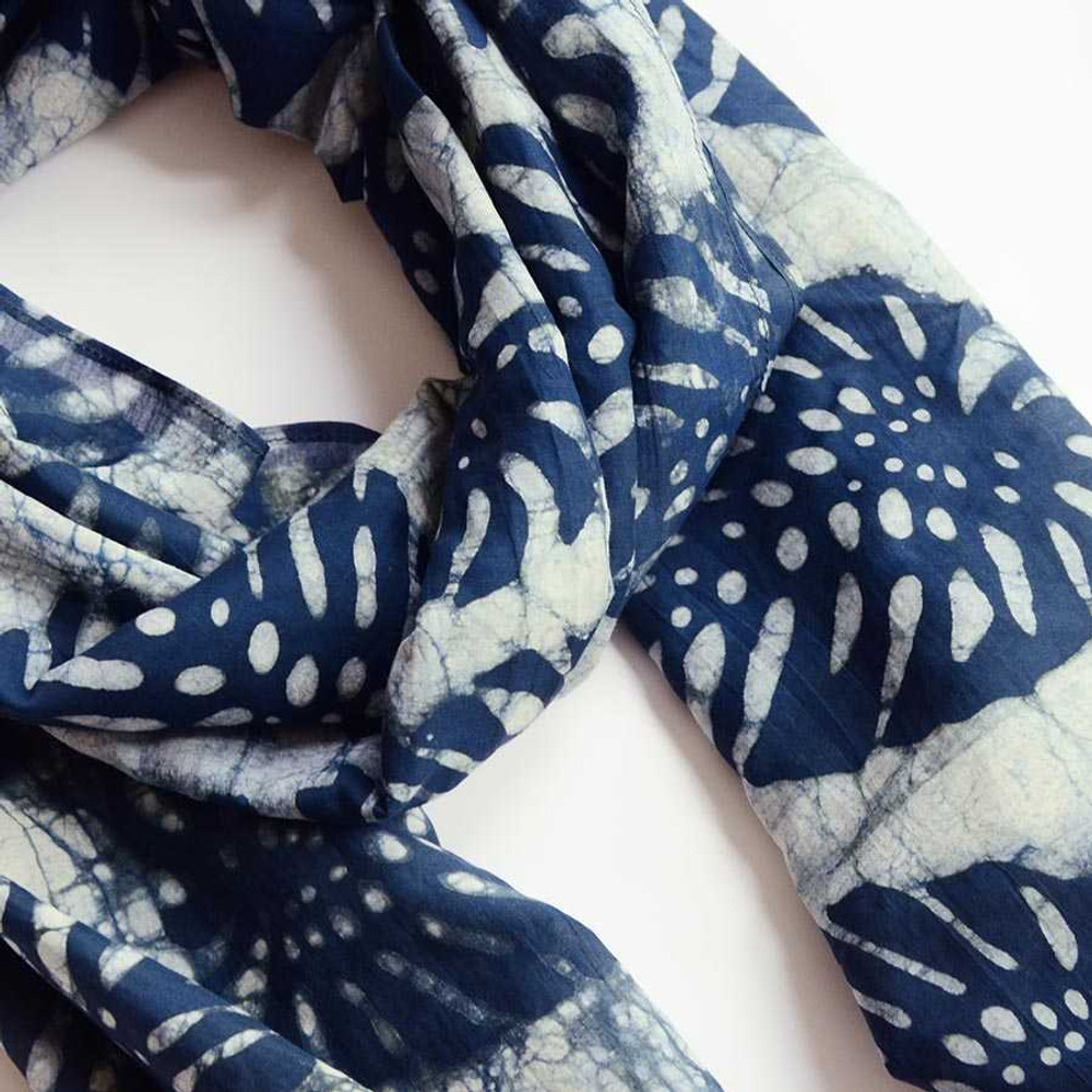 monstera leaf print scarf