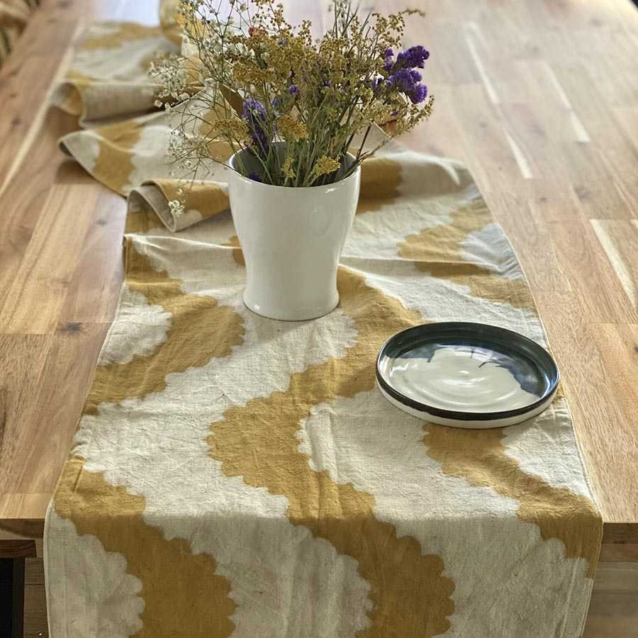 Mustard Yellow Table Linens
