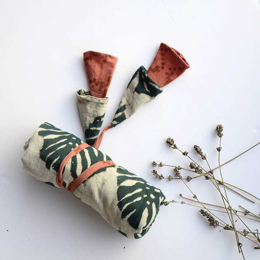 Block Print Large Tote Bag