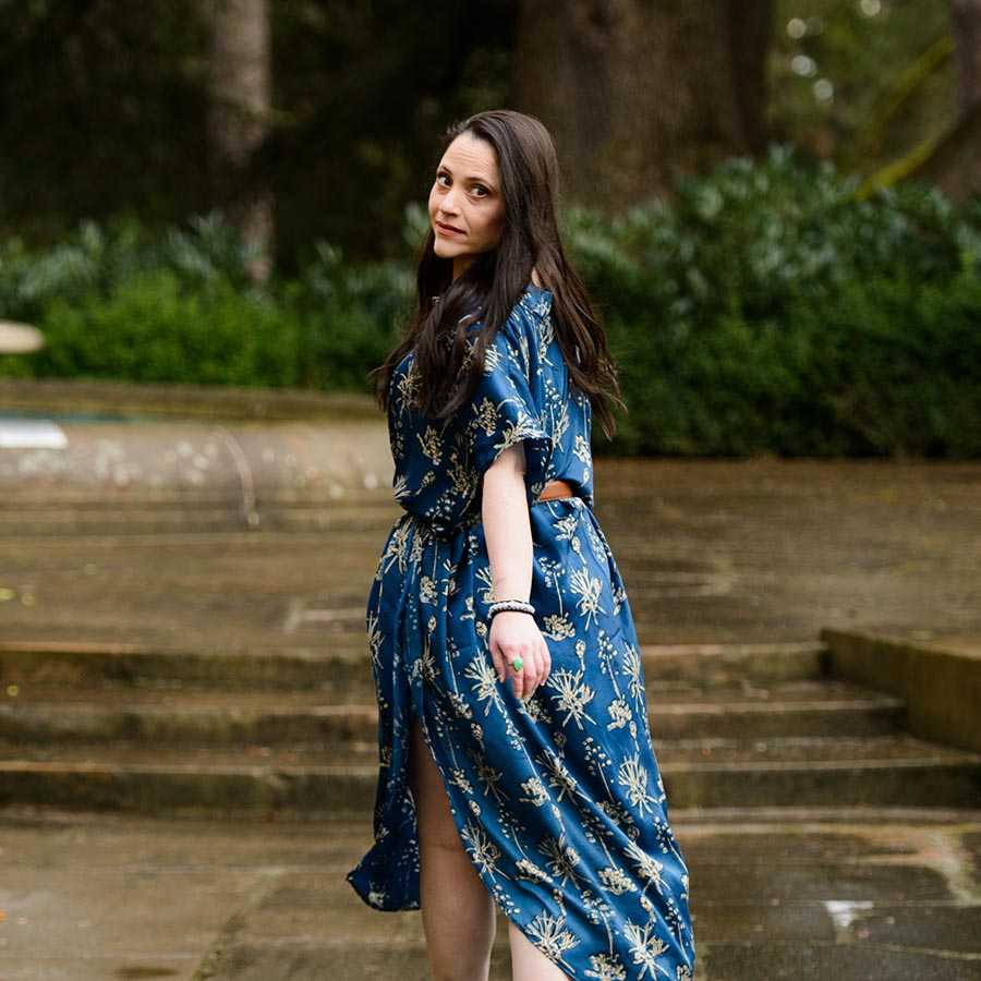 Block Printed Long dress