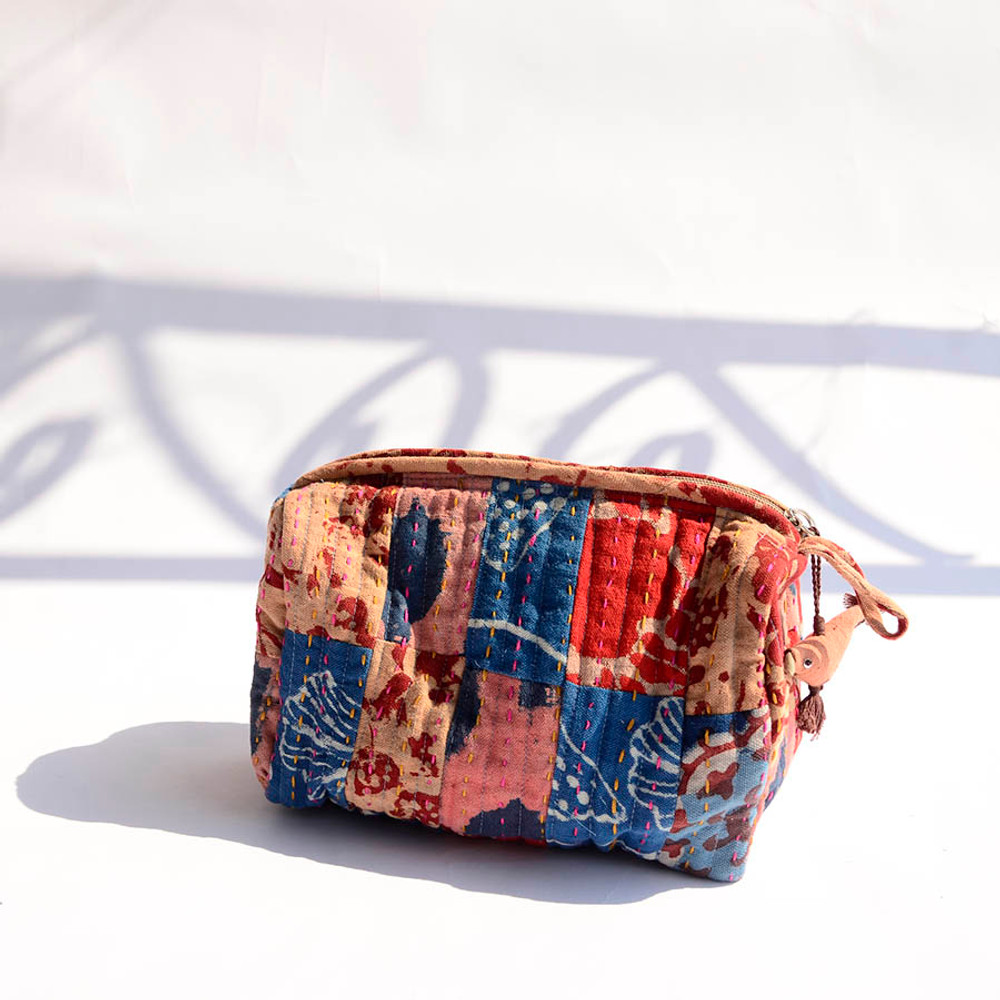 Zero Waste Cotton Large Toiletry Bag - PATCH