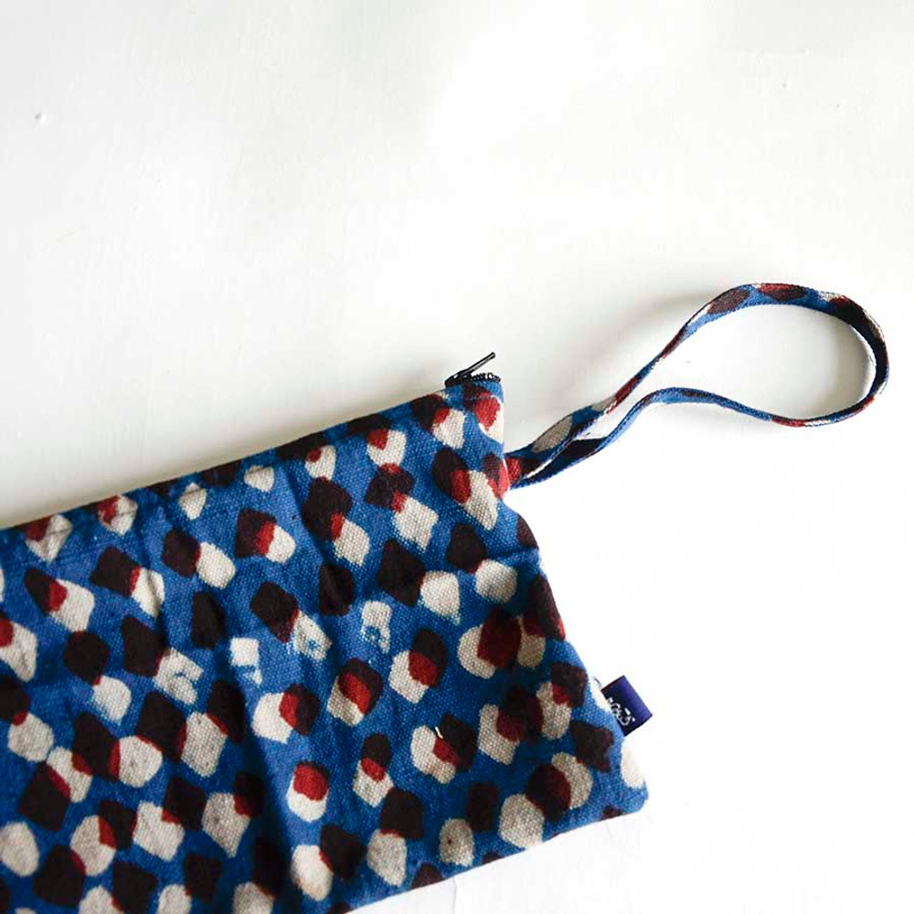 Zero Waste Travel Clutch - Red Tops