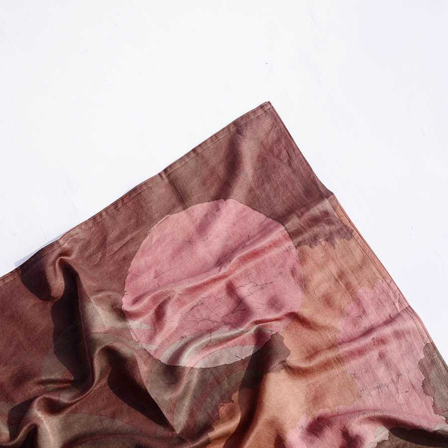 silky block print bandana