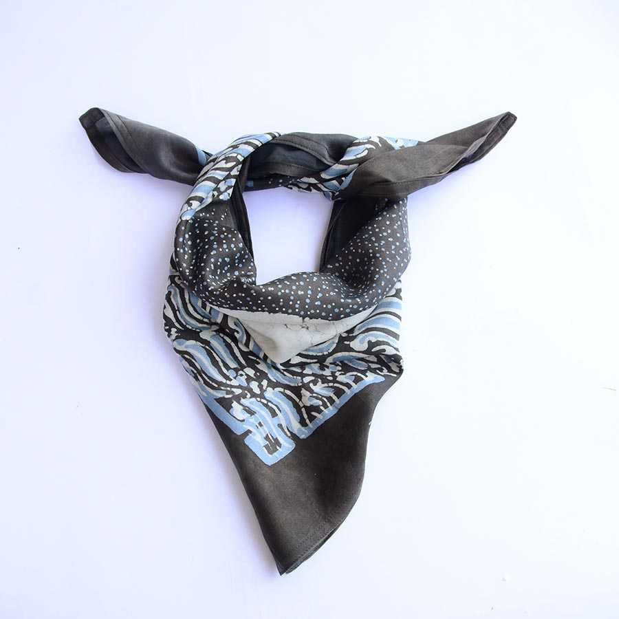 black and white bandana