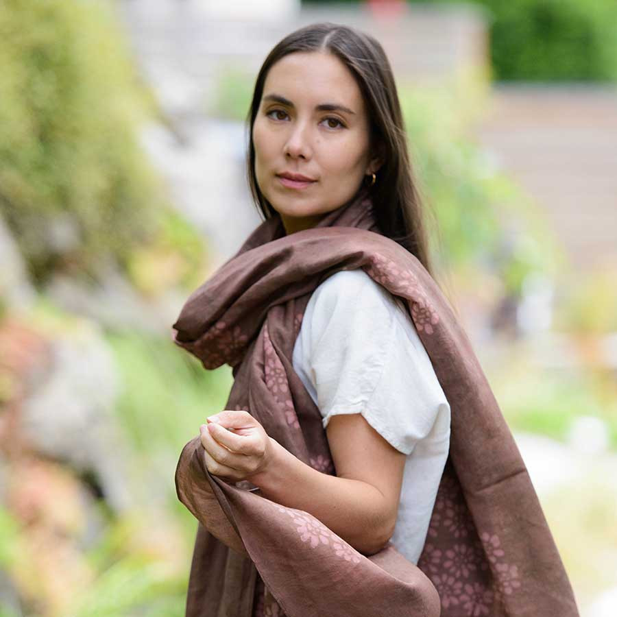 Lage Floral Printed Scarf