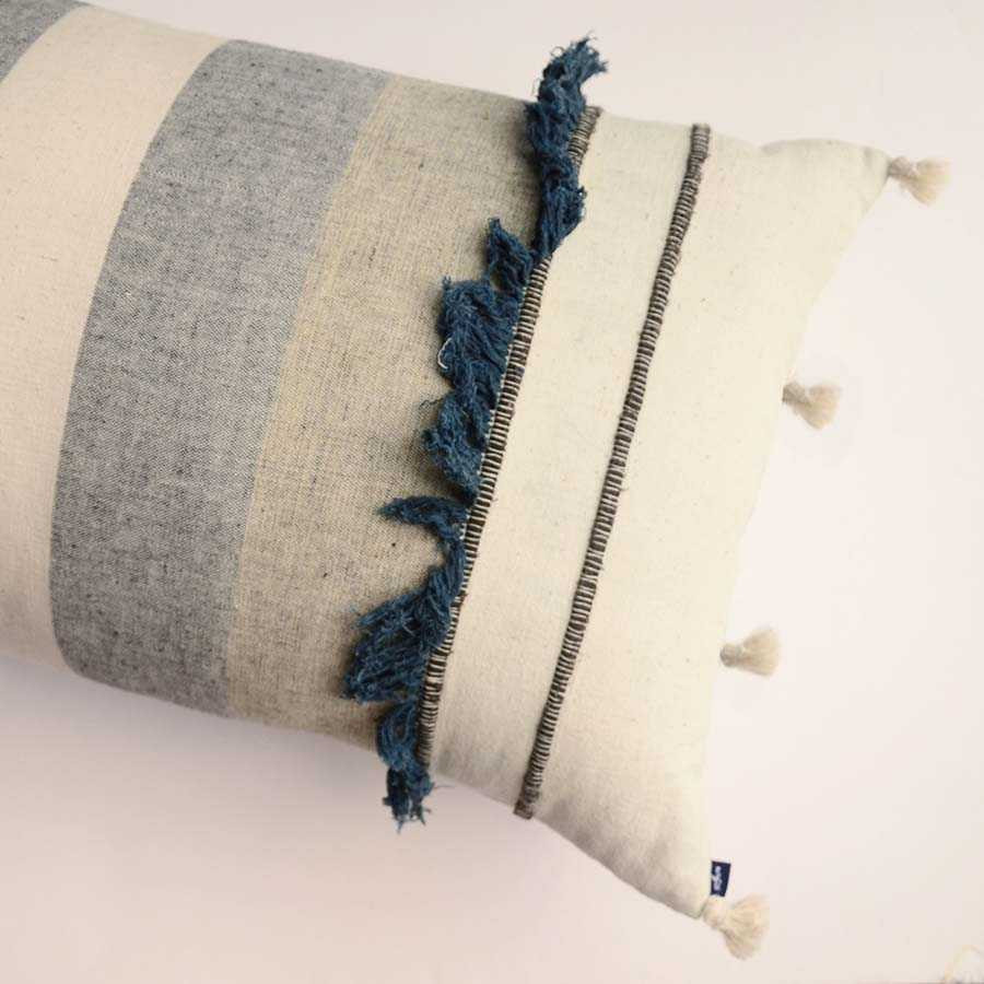 tassel long lumbar pillow