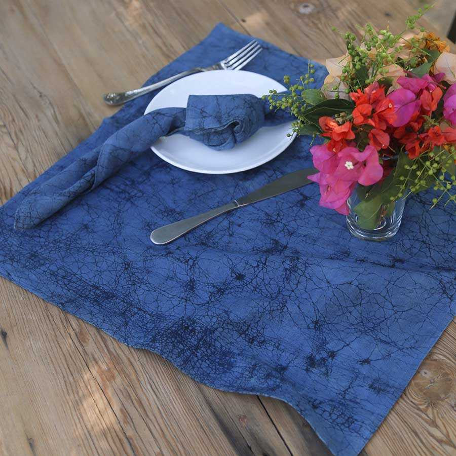 Block Print Napkins - Blue Hour Sample