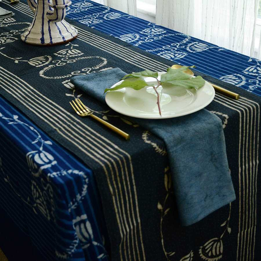 Block Print Napkins - Blue Hour Sample