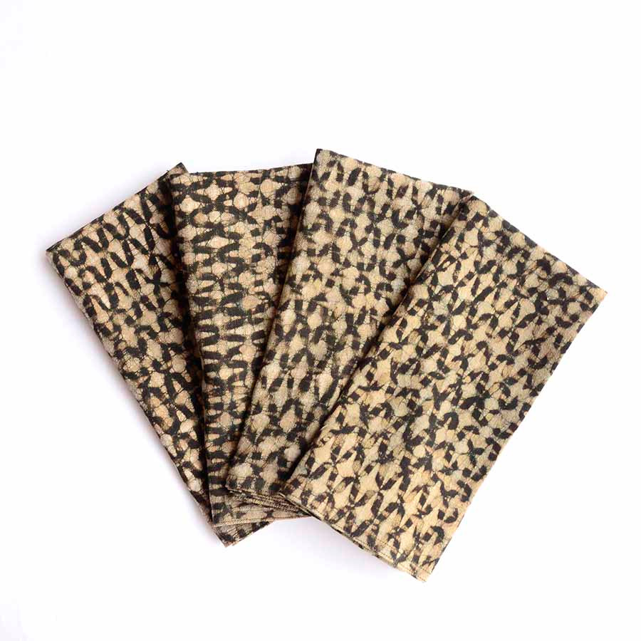 compostable block printed napkins