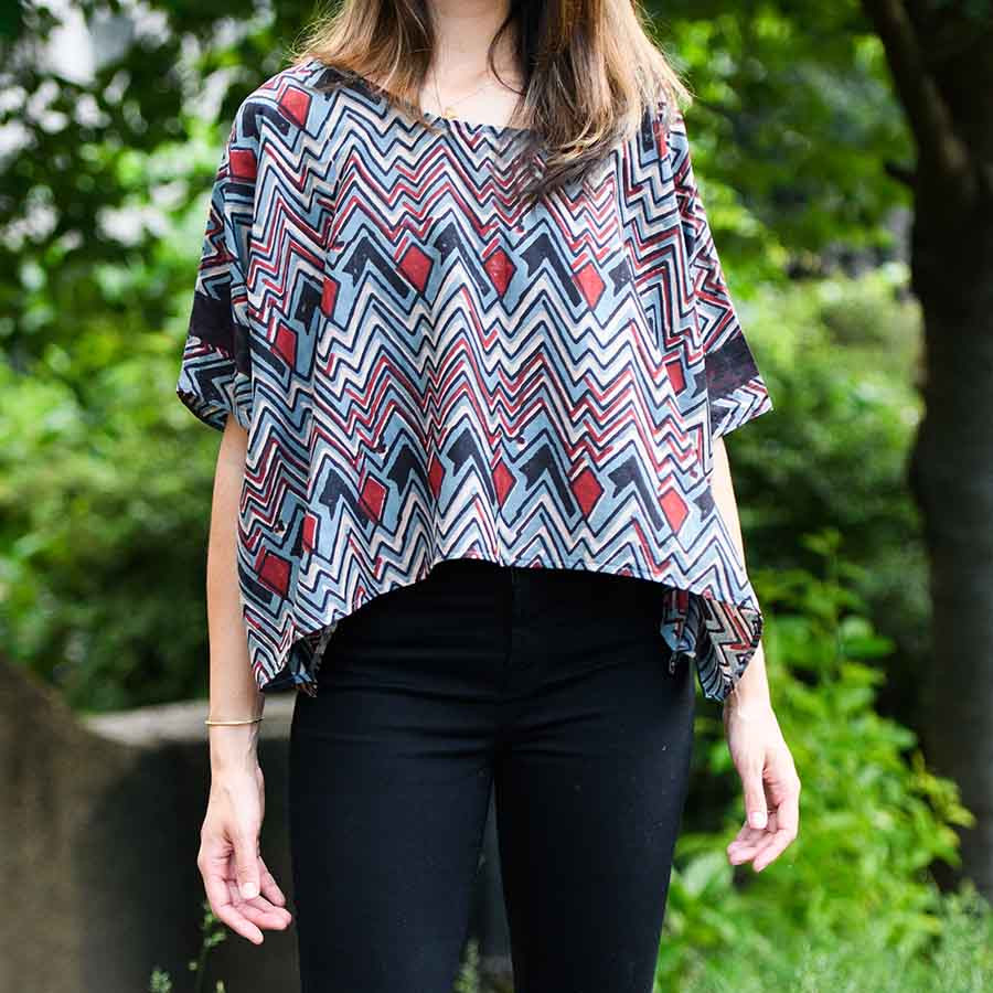 block print blouse