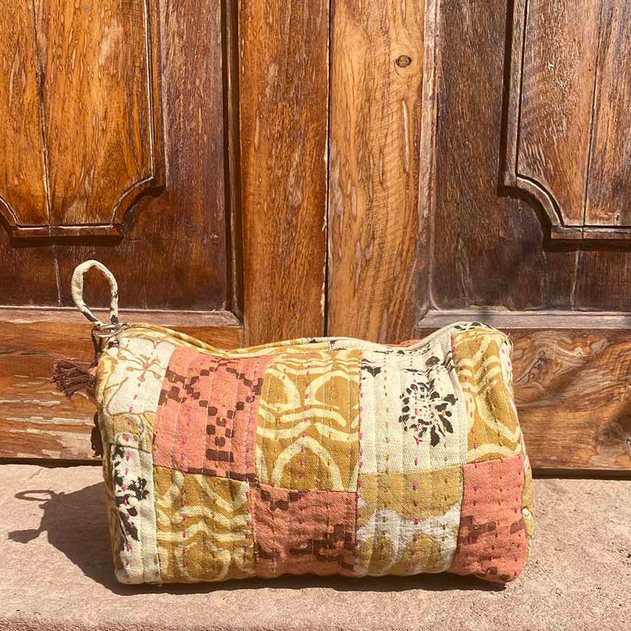 large cotton toiletry bag