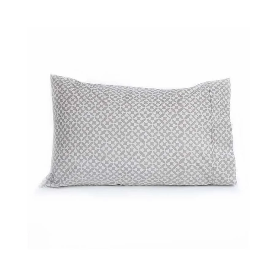 grey pillowcase
