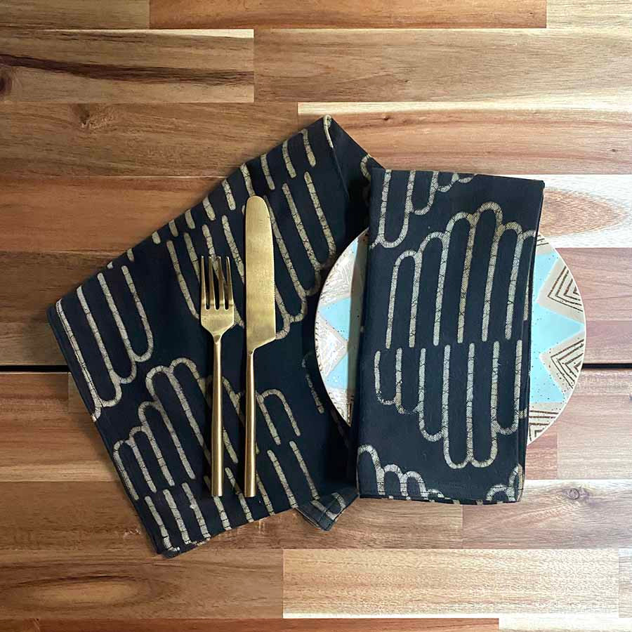 Brown Cotton Dinner Napkin  | SILO SAMPLE