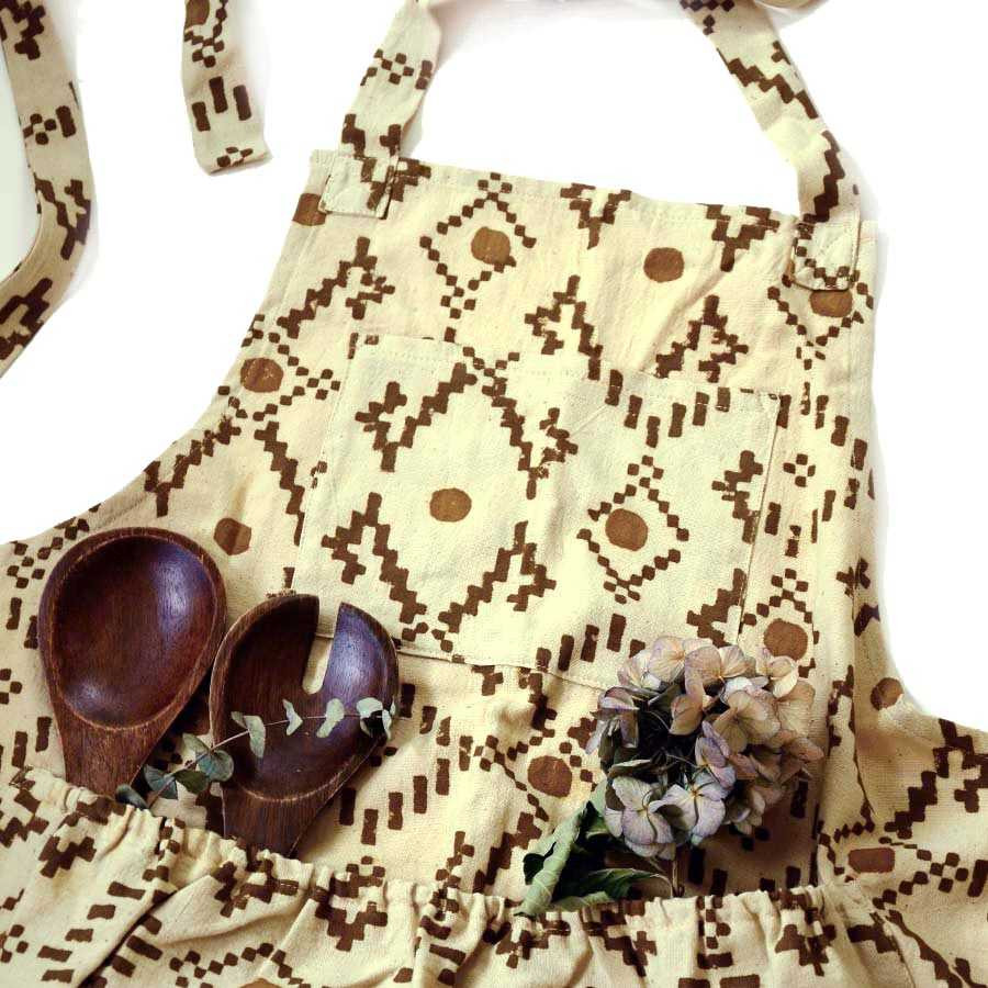 Block Printed Apron