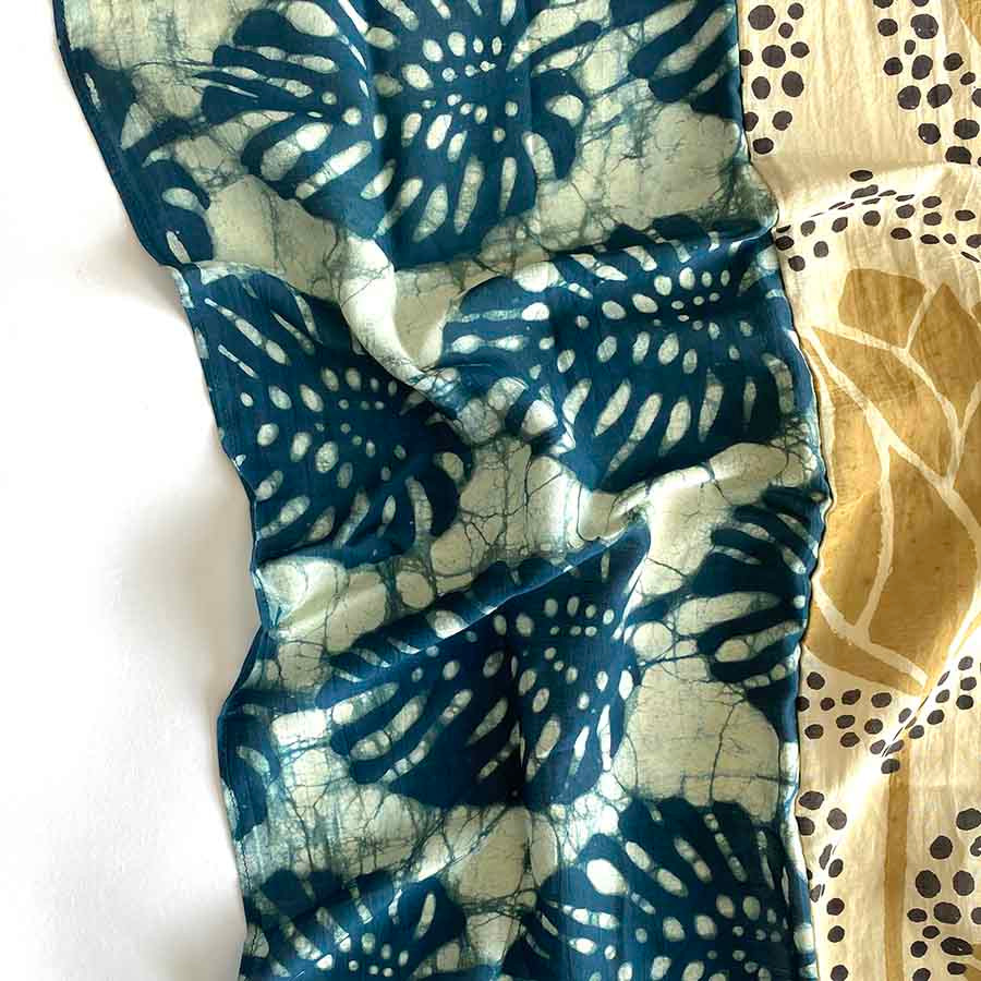 block print bandana scarf