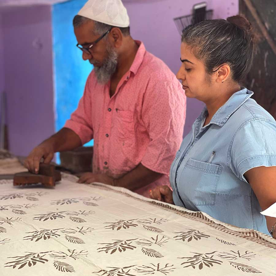 Cotton Satin Silky Bandana | Lily Pond SAMPLE