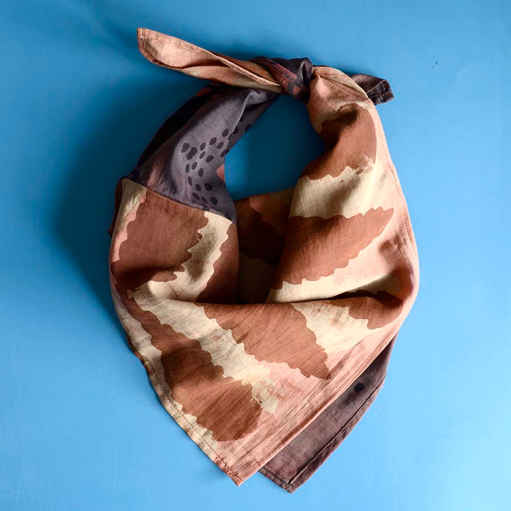 cotton silk head scarf