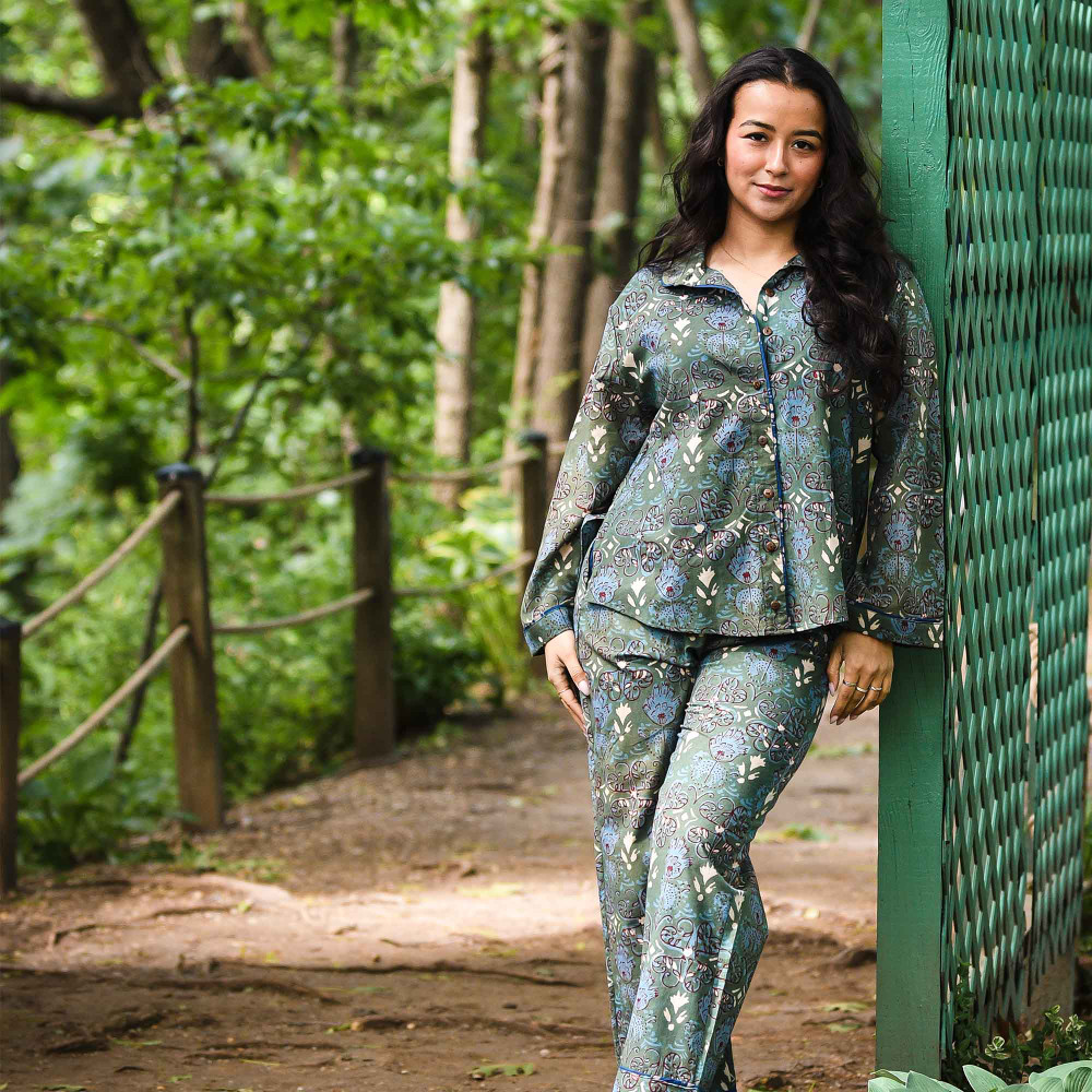 block print pajamas