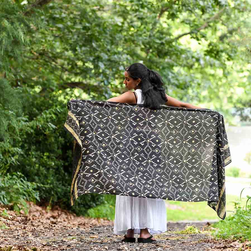 cotton silk shawl