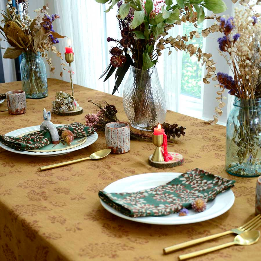 festive dinner napkins