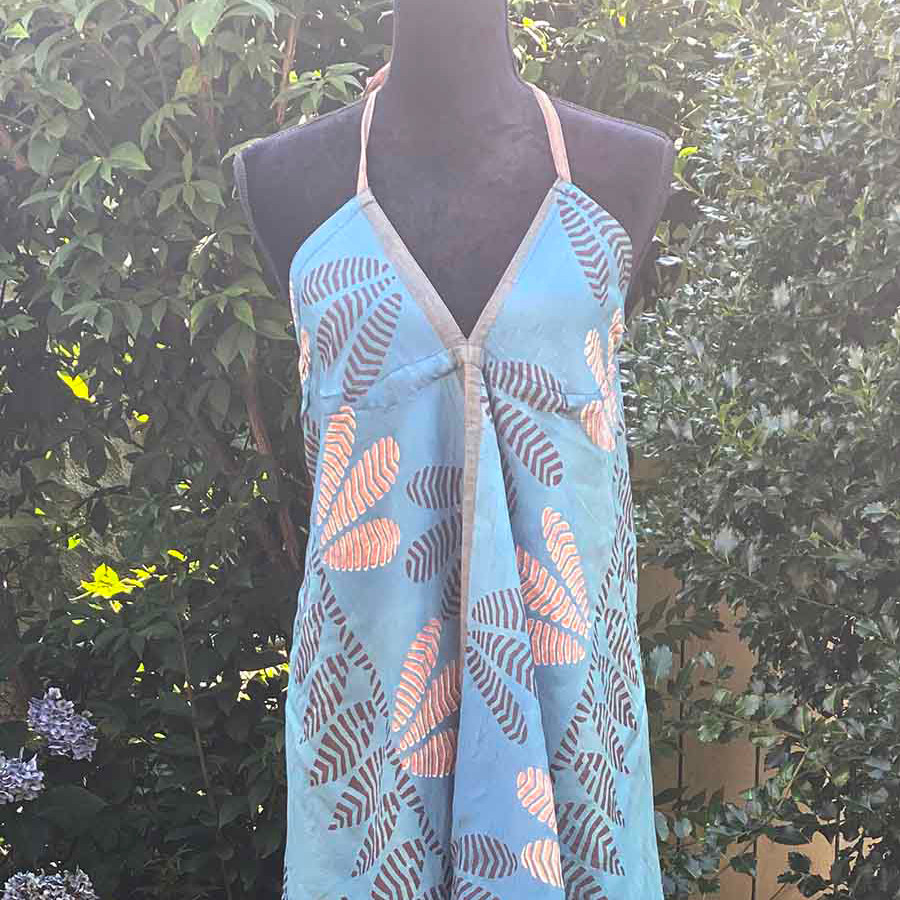 cotton silk dress