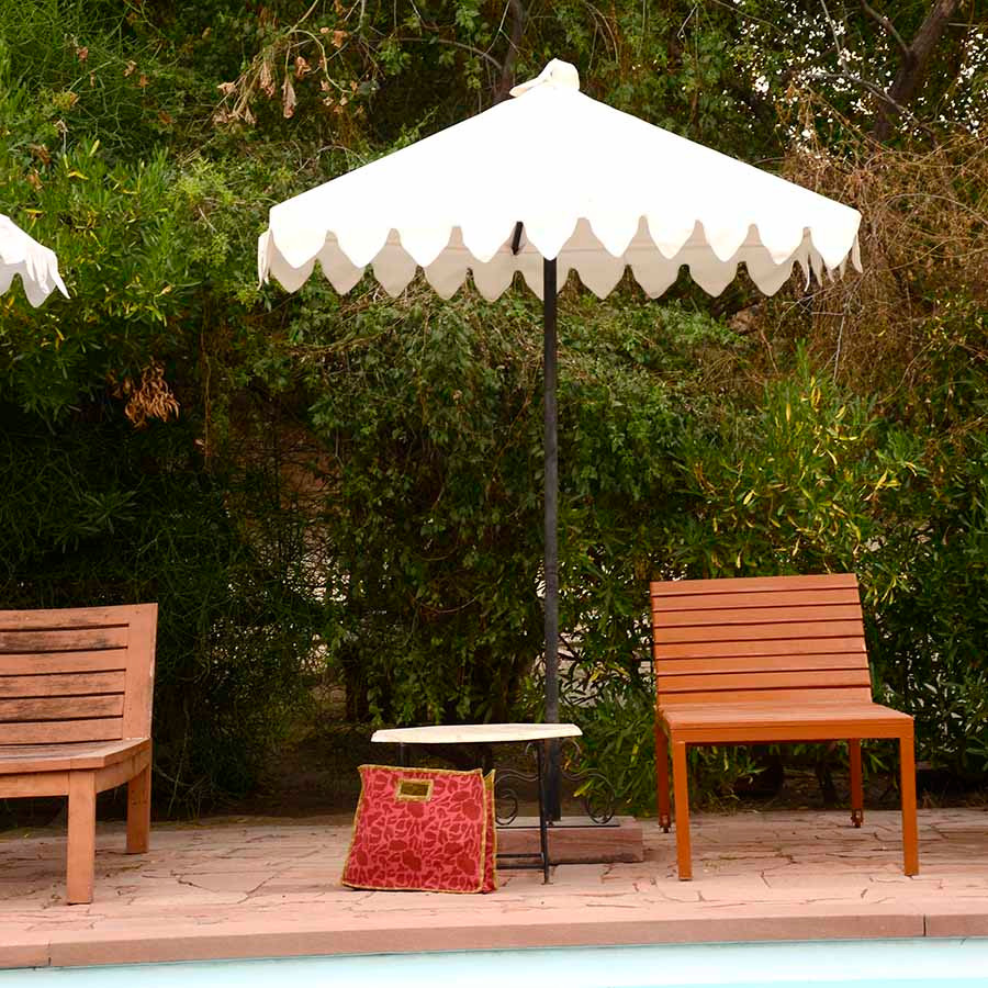 sustainable print beach bag