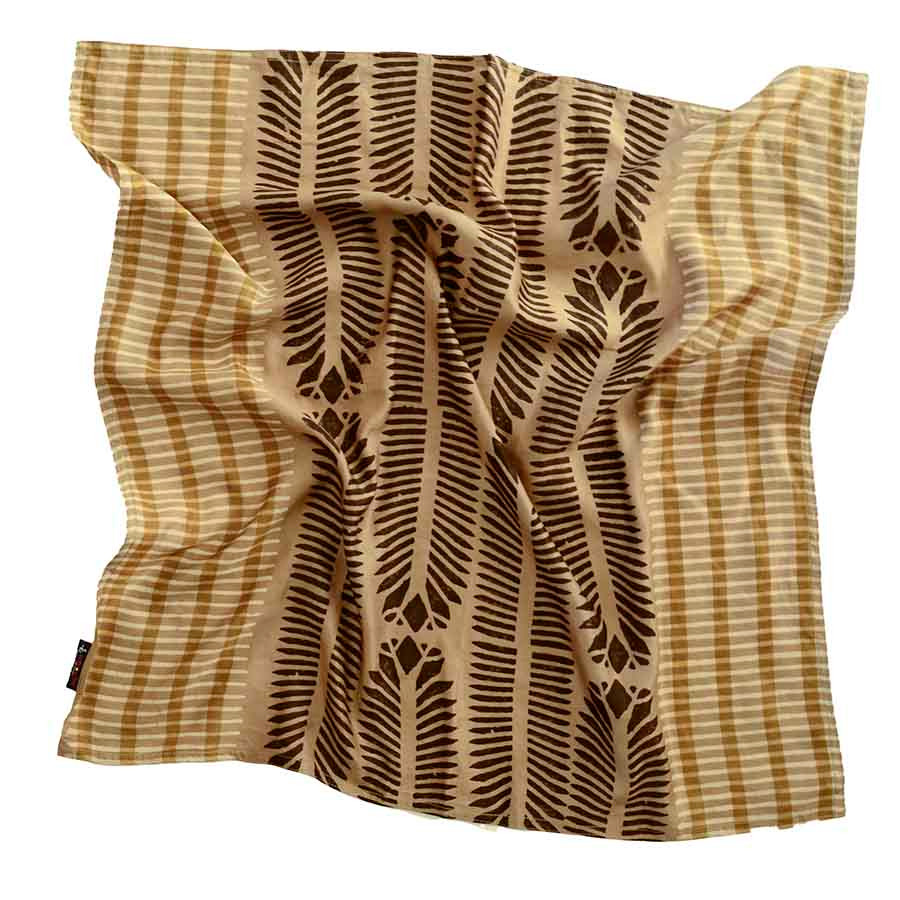block printed scarf