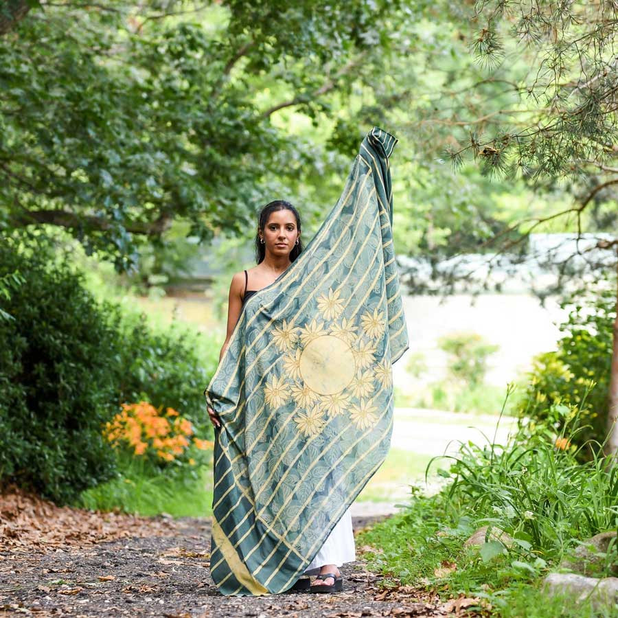 block printed scarves ichcha