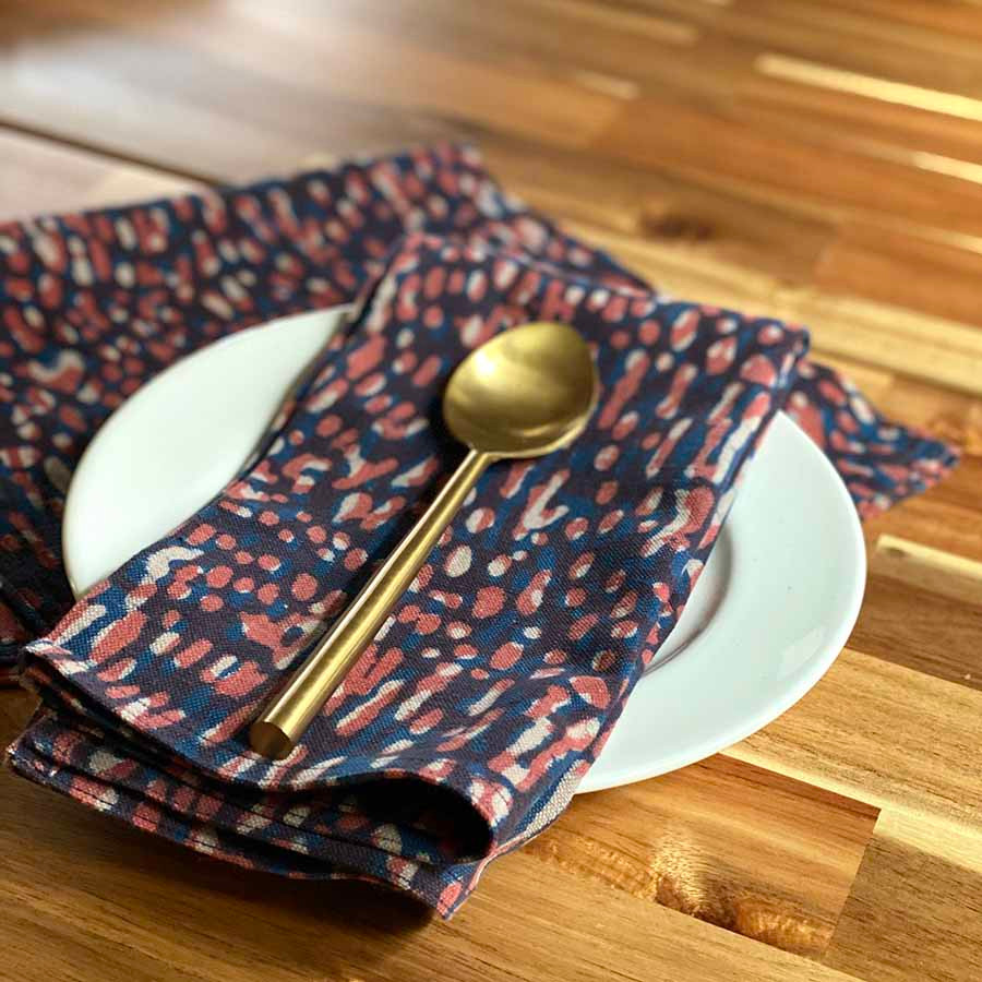 Dinner Napkins | Block printed Cloth - Barkha Sample