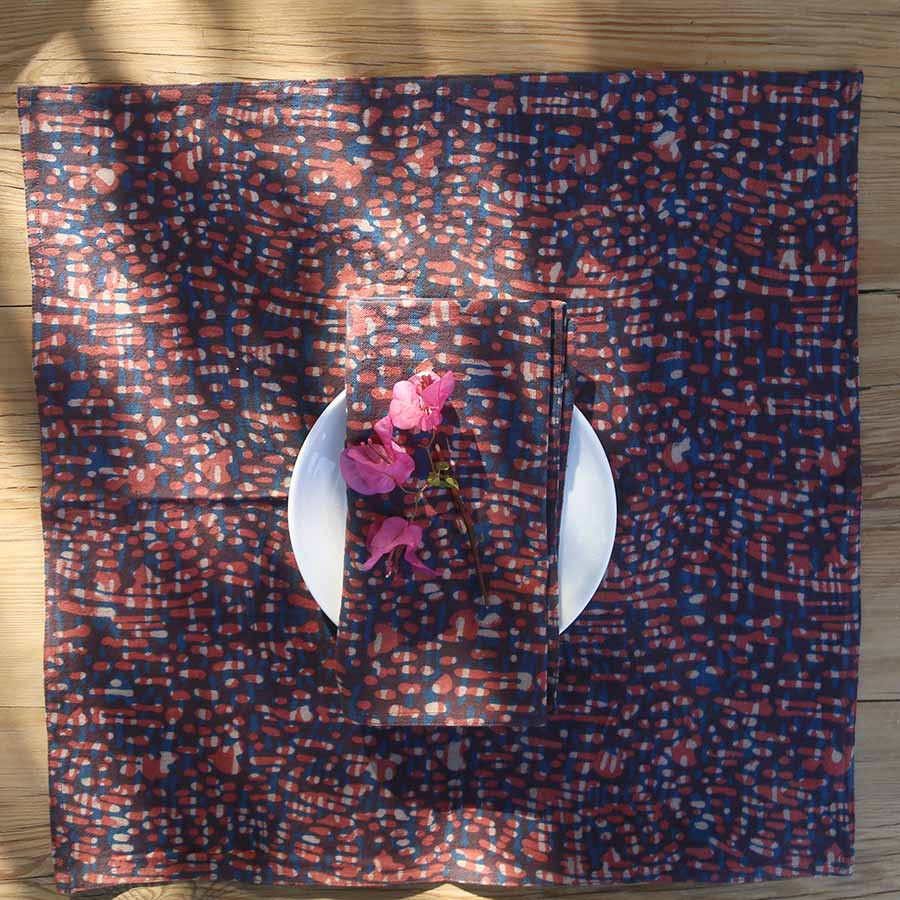 Dinner napkins block printed cloth wholesale